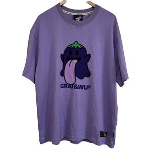 New GRAF&WU BooGhost Cute Ghost 2.0 Purple Graphic T-Shirt XL